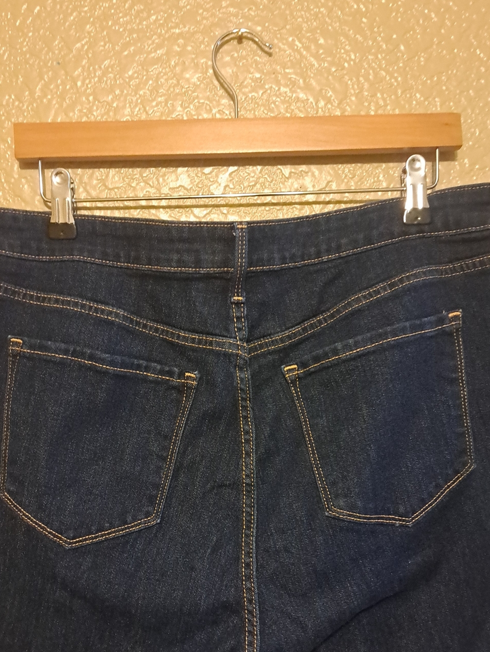 Old Navy Dark Blue Women's Stretch Jeans. High Rise Size 16 Short. - Picture 4 of 10